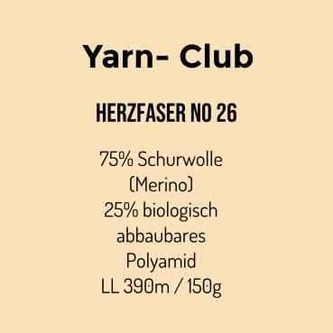 No 26 Yarn-Club 6-fach Sockenwolle buchbar bis zum 28.9.25